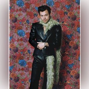 Harry Styles Lime Green Feather Boa Celebrity Fashion Concert Fashion Kermit